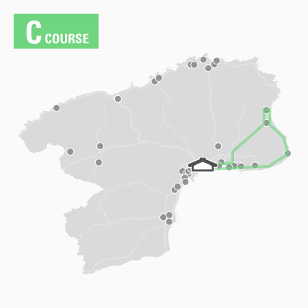 Course C (Direction of Shoin, Takojima, Misaki)